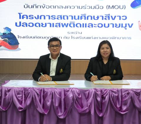 ต้อนรับคณะศึกษาดูงานจากโรงเรียนแก่งหางแมวพิทยาคาร
